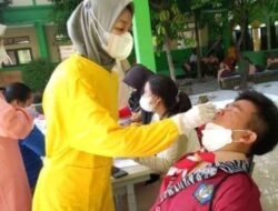 SMPN 5 Kota Bekasi melaksanakan Giat Test PCR