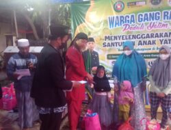 Nyumarno ,S.M (Anggota DPRD Kab Bekasi) Hadiri Santunan Anak Yatim Warga Gang Rajawali.