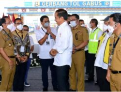 Pj. Bupati Bekasi Dampingi Presiden Joko Widodo Meresmikan Jalan Tol Cibitung – Cilincing