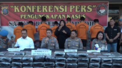 Ungkap Kasus Narkotika Dalam Waktu 8 Bulan Satresnarkoba Polrestabes Medan Berhasil Amankan Sabu Seberat 363,4 Kg Dan Ganja Seberat 203,8 Kg